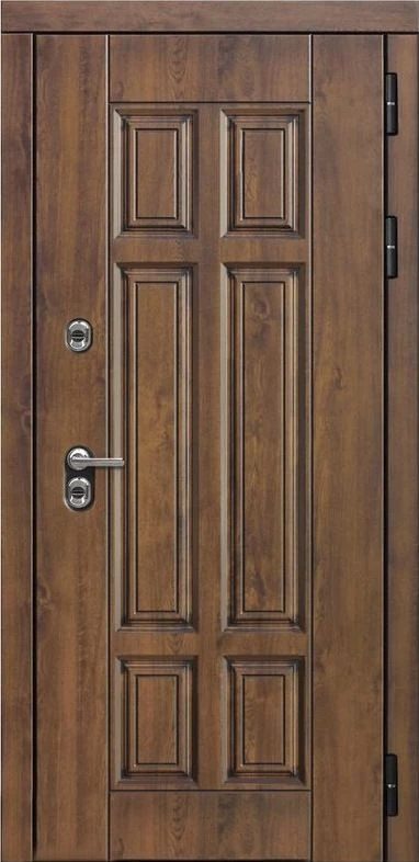 Входная дверь ДвериПРО Квадро Алиса (16мм, ПВХ ясень белый, зеркало) DPRO195350 внешняя сторона