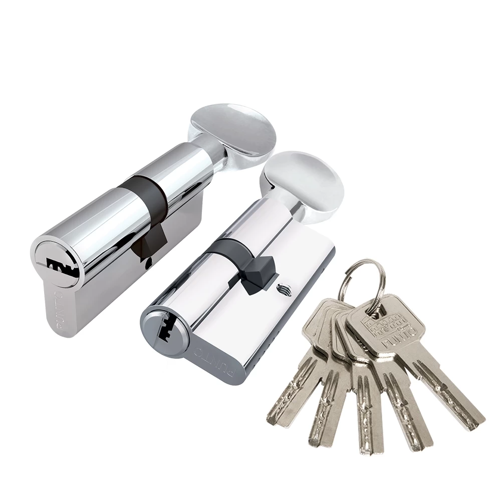 Фото Цилиндровый механизм Z3002Knob120(55+10+55) с вертушкой CP хром