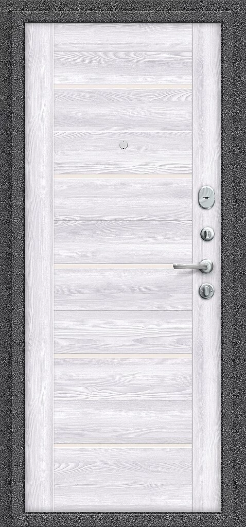 Входная дверь Тайга-9 Антик Серебряный/Царга BR5588 внутренняя сторона