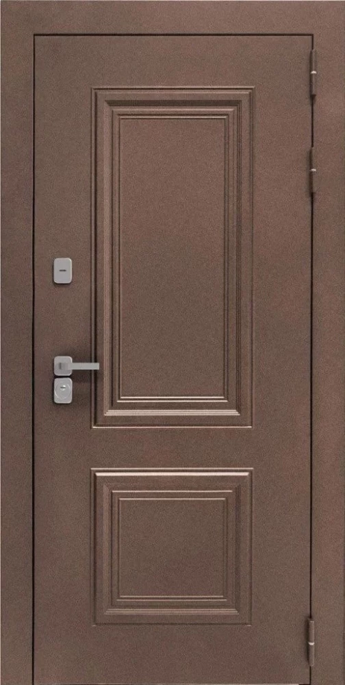 Входная дверь ДвериПРО Д-68 ФЛ-659 (12мм, nussbaum+черная патина винорит) DPRO195568 внешняя сторона