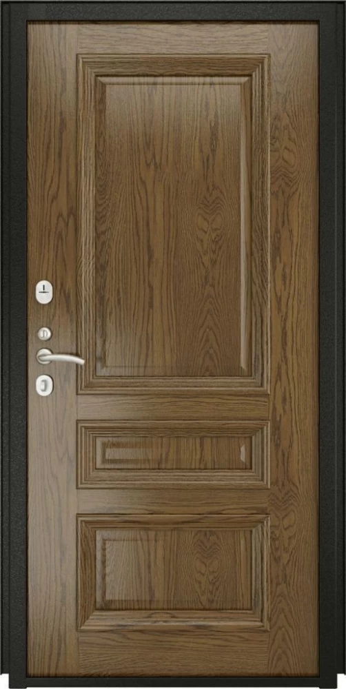 Входная дверь ДвериПРО Берген Фараон-2 (16мм, светлый мореный дуб) DPRO196045 внутренняя сторона