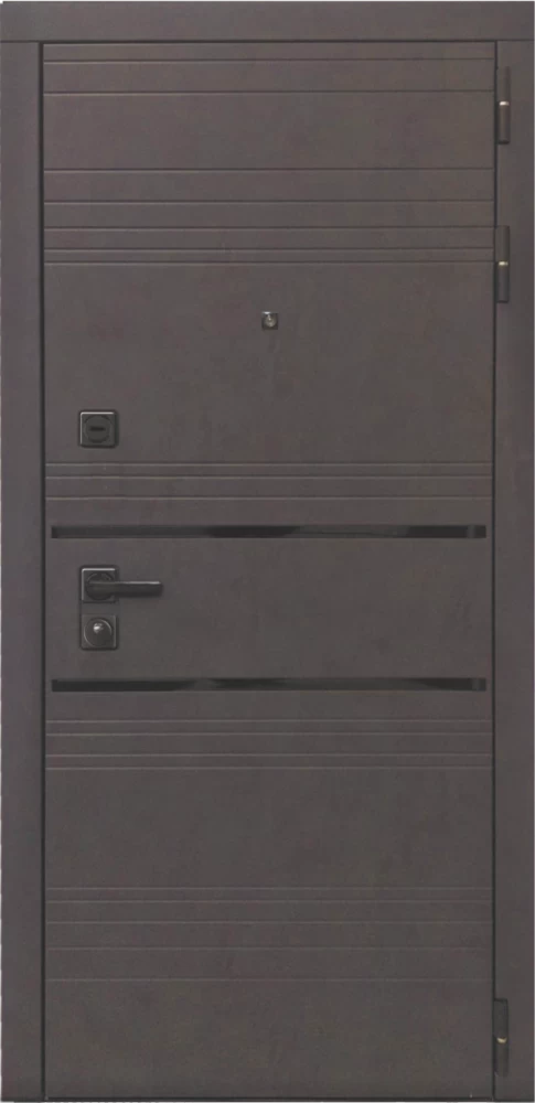 Входная дверь ДвериПРО L-43 ФЛ-609 (L-52, 10мм, белый матовый) DPRO195427 внешняя сторона