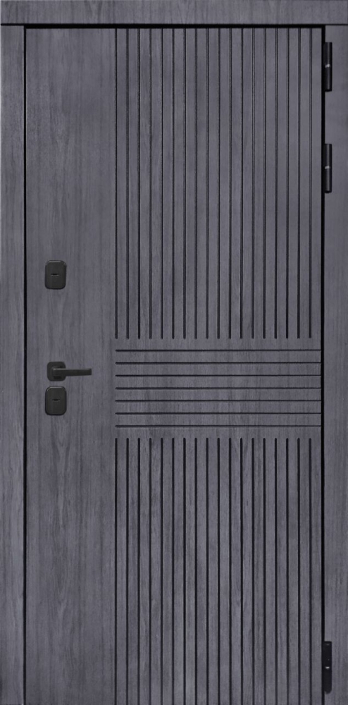 Входная дверь ДвериПРО Берген СБ-3 листв. бел. (21 беленый дуб) DPRO195725 внешняя сторона