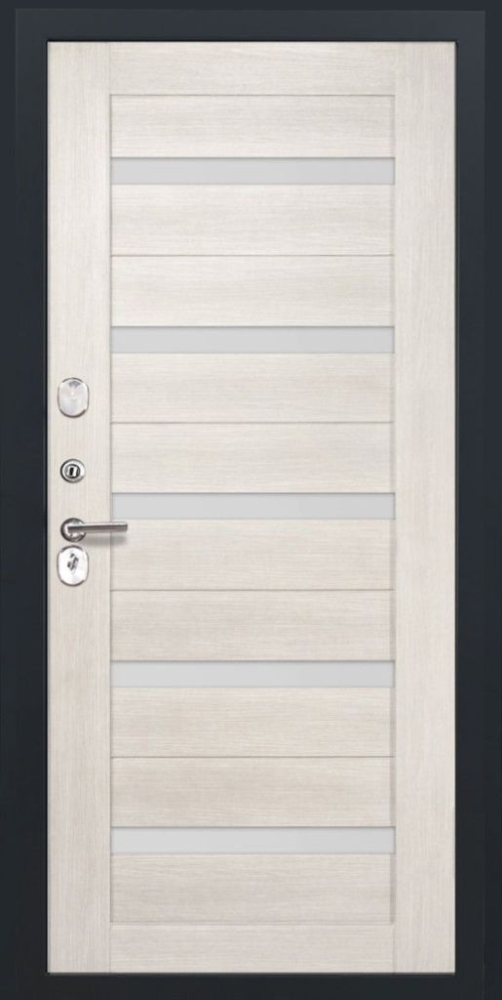 Входная дверь ДвериПРО Берген СБ-1 (ст. белое, 16мм, беленый дуб) DPRO195821 внутренняя сторона