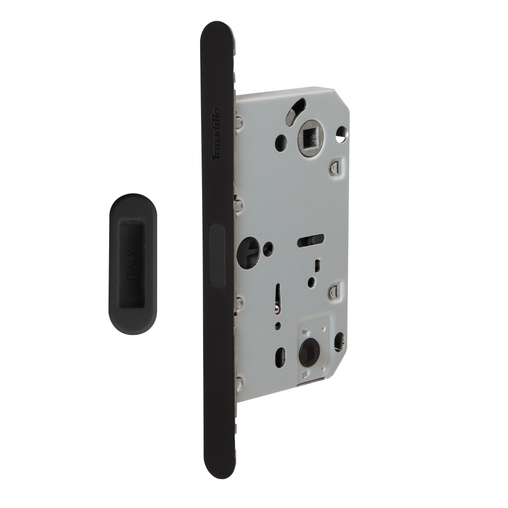 Фото Магнитная защелка WC с ответной планкой GRAVITY.PRO G01.196.50.96 BL черный