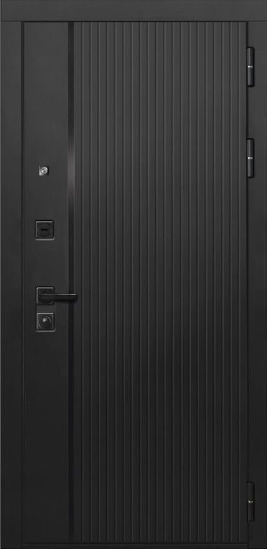 Входная дверь ДвериПРО L-45 СБ-1 (ст. белое, 16мм, венге) DPRO196904 внешняя сторона