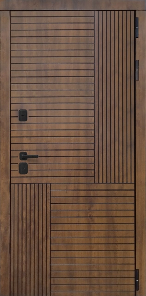 Входная дверь ДвериПРО Авеста Фараон-2 (16мм, мореный дуб) DPRO195854 внешняя сторона